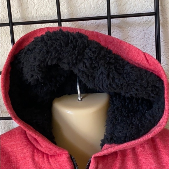Kids Red Disney Jacket Mickey Ears Hooded - Picture 11 of 11